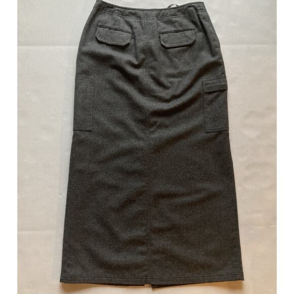 Eddie Bauer Women Skirt Wool Blend with 6 Pockets and Front Slit Sz 8 And Top - Picture 5 of 13